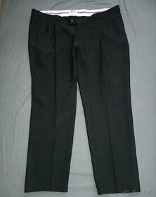 Čierne tesilové nohavice - 1