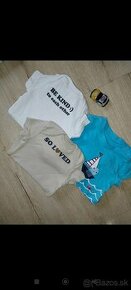 Body, tričká, mikina pre novorodenca 56-62 mix - 1