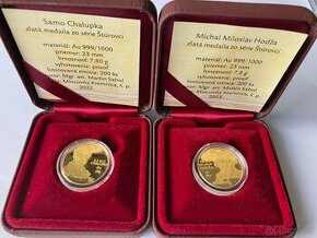 Zlatá minca Štúrovci, 2 kusy 7g každý