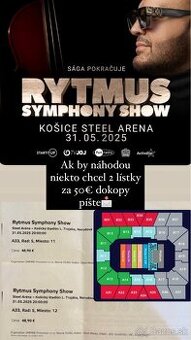 2ks Lístky Rytmus Symphony Show - Košice
