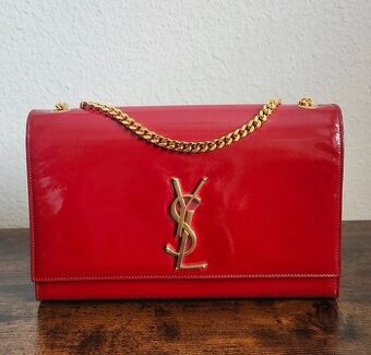 Saint Laurent Patent Calfskin Monogram Kate Shoulder Bag Rou
