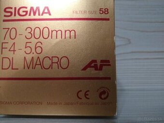 Sigma 70-300 / macro