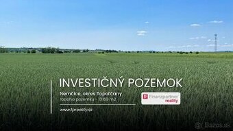 Investičný pozemok 13169 m2, Nemčice, Topoľčany
