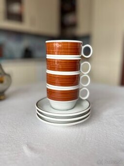 Retro šálky Made in Czechoslovakia