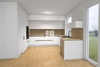 Moderný bungalov v štandarde s kuchynskou linkou na mieru v 