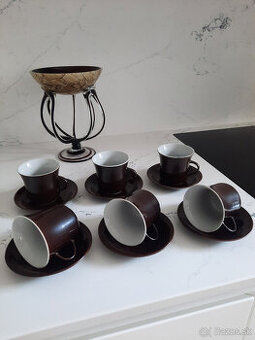 Epiag mid century 1970s" vintage brown cups