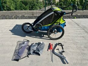 Thule Chariot Sport 2 Modrý Zelený pre 2 deti