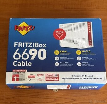 Router AVM 6690 Cable bezdrôtový smerovač Gigabit Ethernet