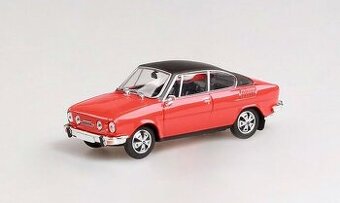 Škoda 110R červená s černou střechou 1:43