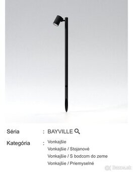 exteriérová lampa Astro bayvile spike