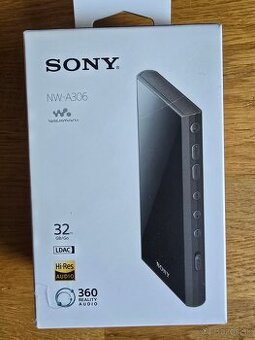 Predám skoro nový,nepoužívaný walkman SONY NW-A306.