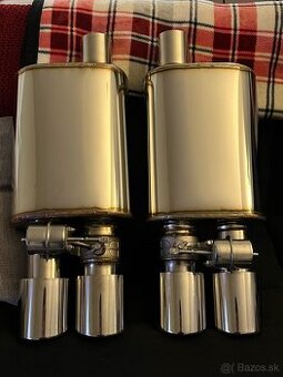 Športové nerezové výfuky pár