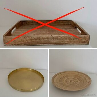 Dekoratívne podnosy, misy