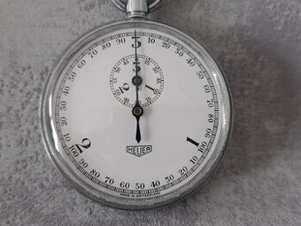 Velmi staré vojenské švýcarské stopky mikrograph Heuer