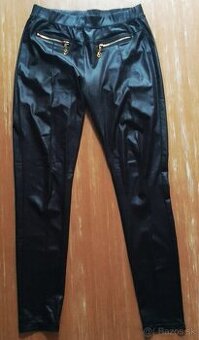 dámske koženkové legíny (NOVÉ) vel. L