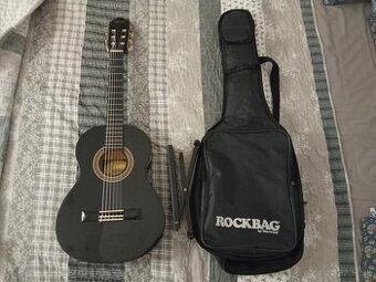 Čierna gitara 3/4 Valencia
