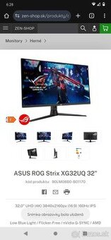 ASUS ROG Strix XG32UQ vymením