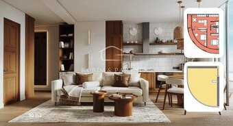 3 izbový apartmán so strešnou terasou s rozlohou 94,81 m² + 