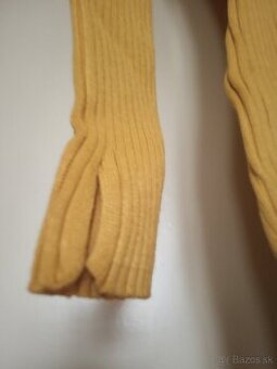 Žlté úpletové šaty, veľ. M, nové nenosené. Vhodné pre štíhl