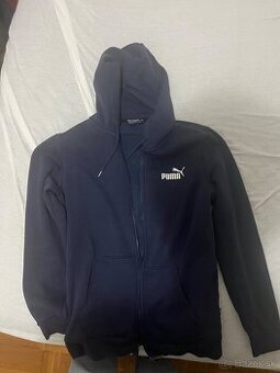 PUMA – originál pánska mikina na zips s kapucňou