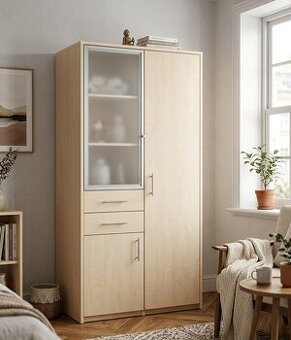 Skriňa, skrine, vitrína.