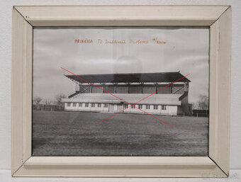 Obraz historická fotografia Tribúna TJ Družstevník Pavlovce