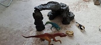 Súprava dinosaurov s jaskynou schleich