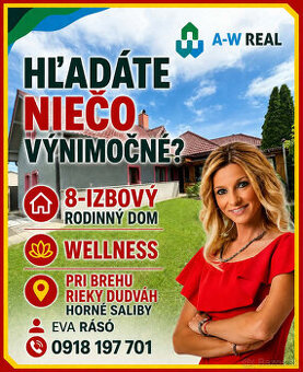 ☎️ 0918197701  Zariadený 8i RD s wellness v Horných Salibách