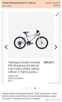 Detský bicykel.
