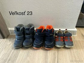 Detská obuv veľkosti 19,20,21,22,23