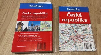 Predám sprievodcu Českou republikou –BAEDEKER +podrobná mapa