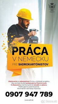 Pracovná ponuka: Sadrokartonista – Nemecko