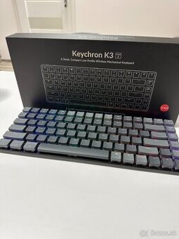 Predám klávesnicu Keychron K3 TKL Ultra-Slim