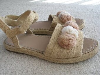 ZARA letné sandále - espadrilky v.38 - 1
