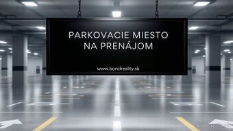 PODZEMNÉ PARKOVACIE MIESTO v rezidencii EDEN PARK - ul. Drie