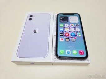 APPLE IPHONE 11 64GB. PURPLE,ZDRAVIE BATERKY 100%