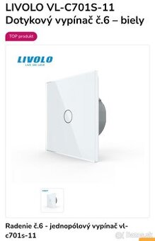 Livolo vypínač č 6