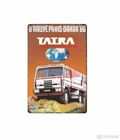 plechová cedule - Tatra T815: Rallye Paris-Dakar 1986