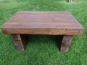 drevený masívny konferenčný stolík - 1