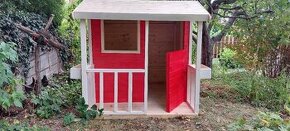 Detský drevený domček na záhradu 1,6 x 1,85 m - 1