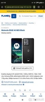 Vymením Motorola edge 40 neo 12 rám 256gb