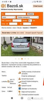 Škoda Fabia combi 1.2 2008
