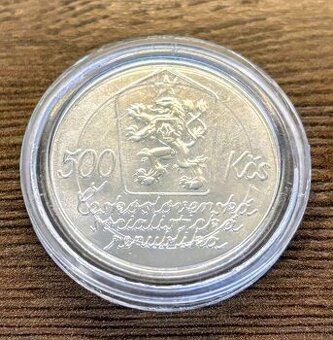 Strieborná minca - 500 Kčs - (1987) Josef Lada,