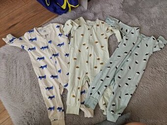 Lindex pyžamká 3x v.74 plus Lidl pyžamko 74/80