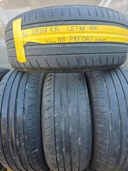 Predám 4x letné pneu R16 205/55