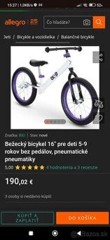 16" BIXI PRO odrážadlo, nové nepoužité, len rozbalene.