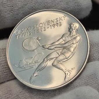 UNC - 500 Kčs 1993 - Československý tenis