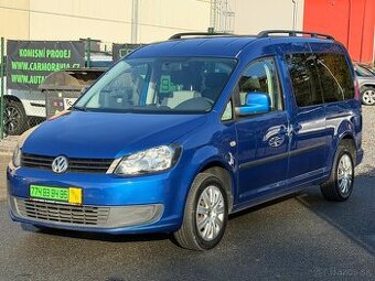 ► VW CADDY MAXI 1,6 TDI - 75 kW, 7 MÍST, PARK. SENZORY ◄
