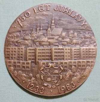 Medaila 750 let Jihlavy autor Hampl