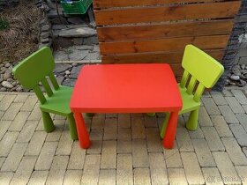 detský stolik a stoličky